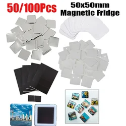 50/100PCS Square DIY Blank Pin Button Badge Material Badge Button Making Parts Punch Machine Supplies