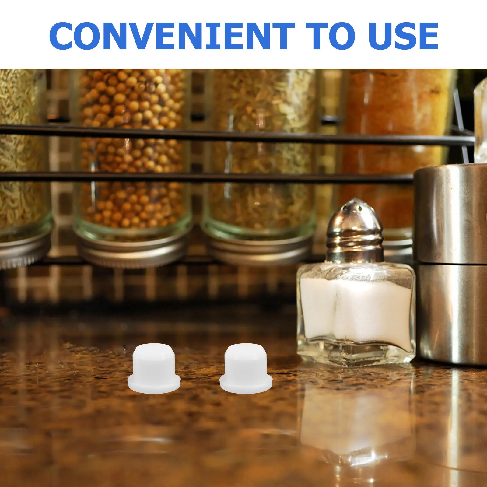 10Pcs Silicone Stopper Replacement Plug Easy Install Reusable Leak Proof for Salt Pepper Shakers Bottles Fresh Keep