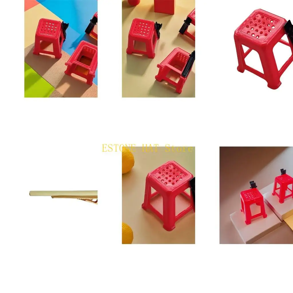 

49MF Barrettes Hairpin Matchstick Clip Clip Sweepstick Stkence Prank -х