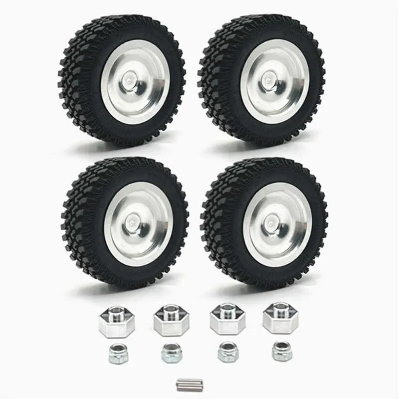 MN MN168 MN128 1/12 RC Climbing Remote Control Car Modified Parts Upgraded Metal Mirror Hub Wheels - Image 2