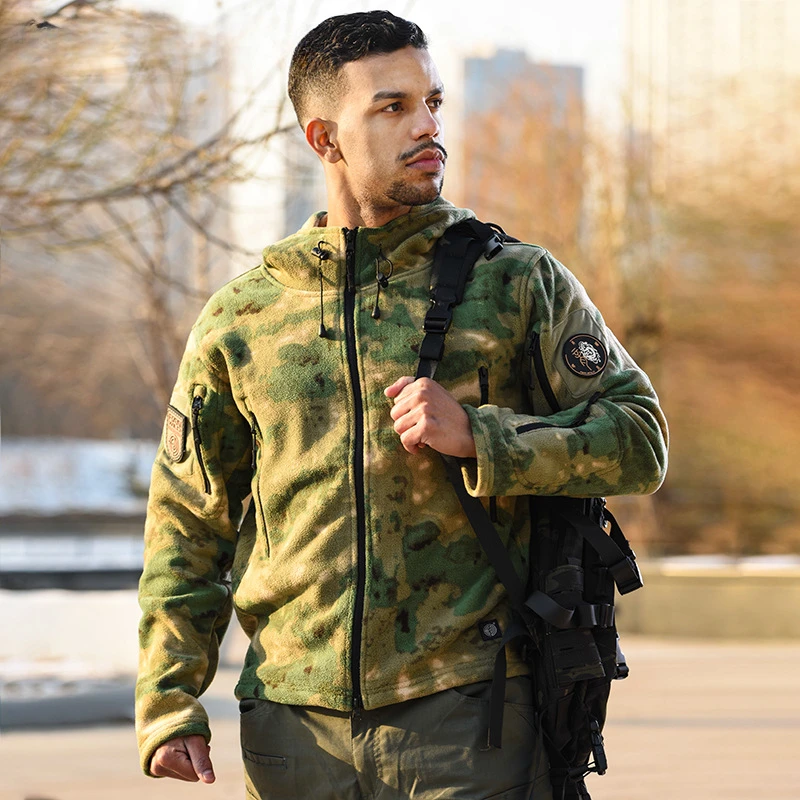 Outdoor jacket urban commuter tactical hooded thickened TAD same liner upgraded version