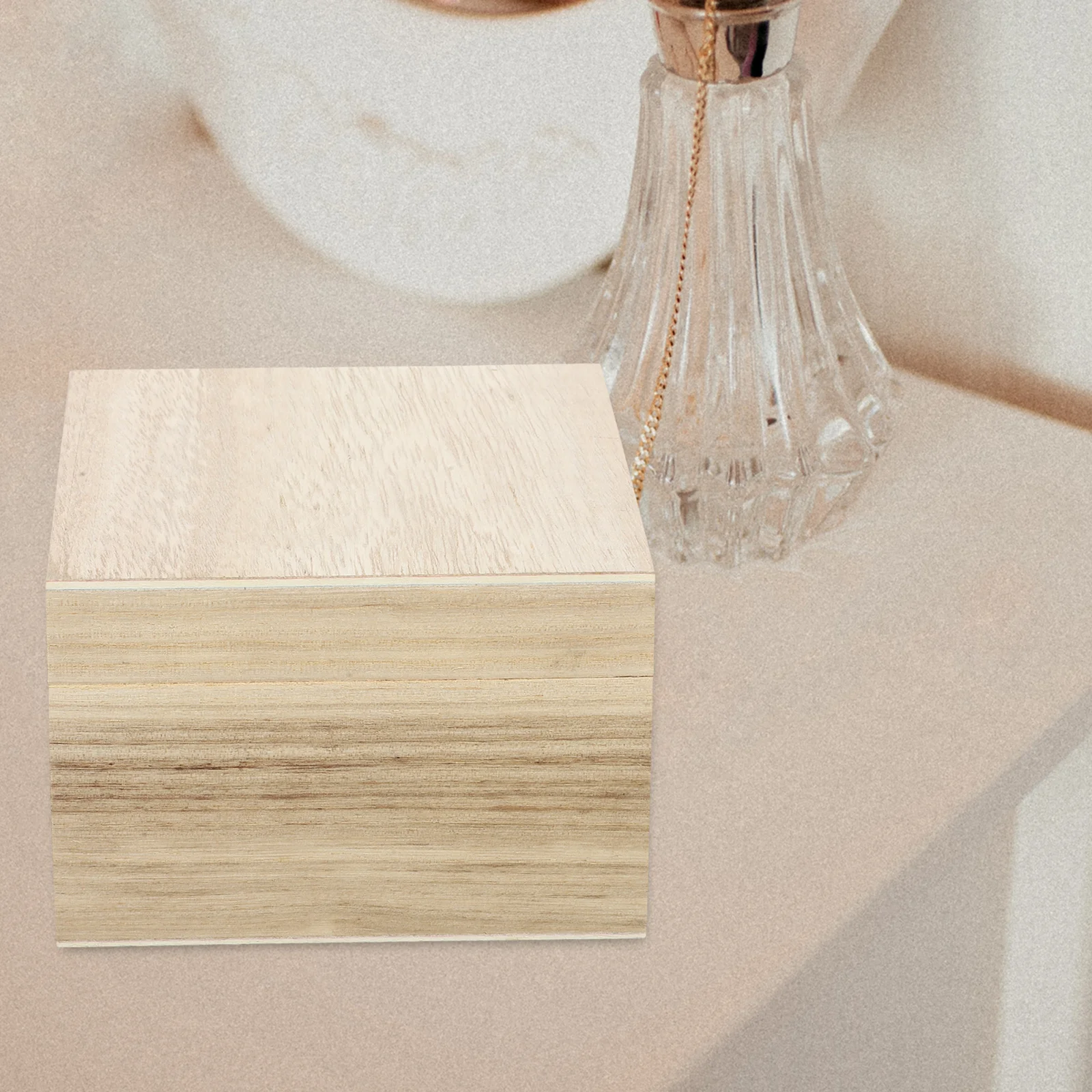 

2 шт. деревянные шкатулки для украшений в форме куба, органайзеры для хранения, контейнеры для драгоценностей, сундуки для мелочей