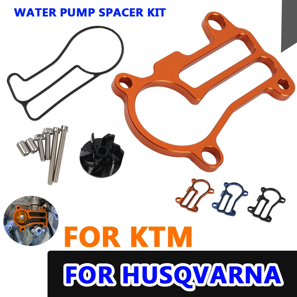 

For KTM EXC SX XC XC-W 250 300 For Husqvarna TE TC TX 250 300 2017 2018 Aluminum Oversized Water Pump Impeller Cooler Gasket Kit