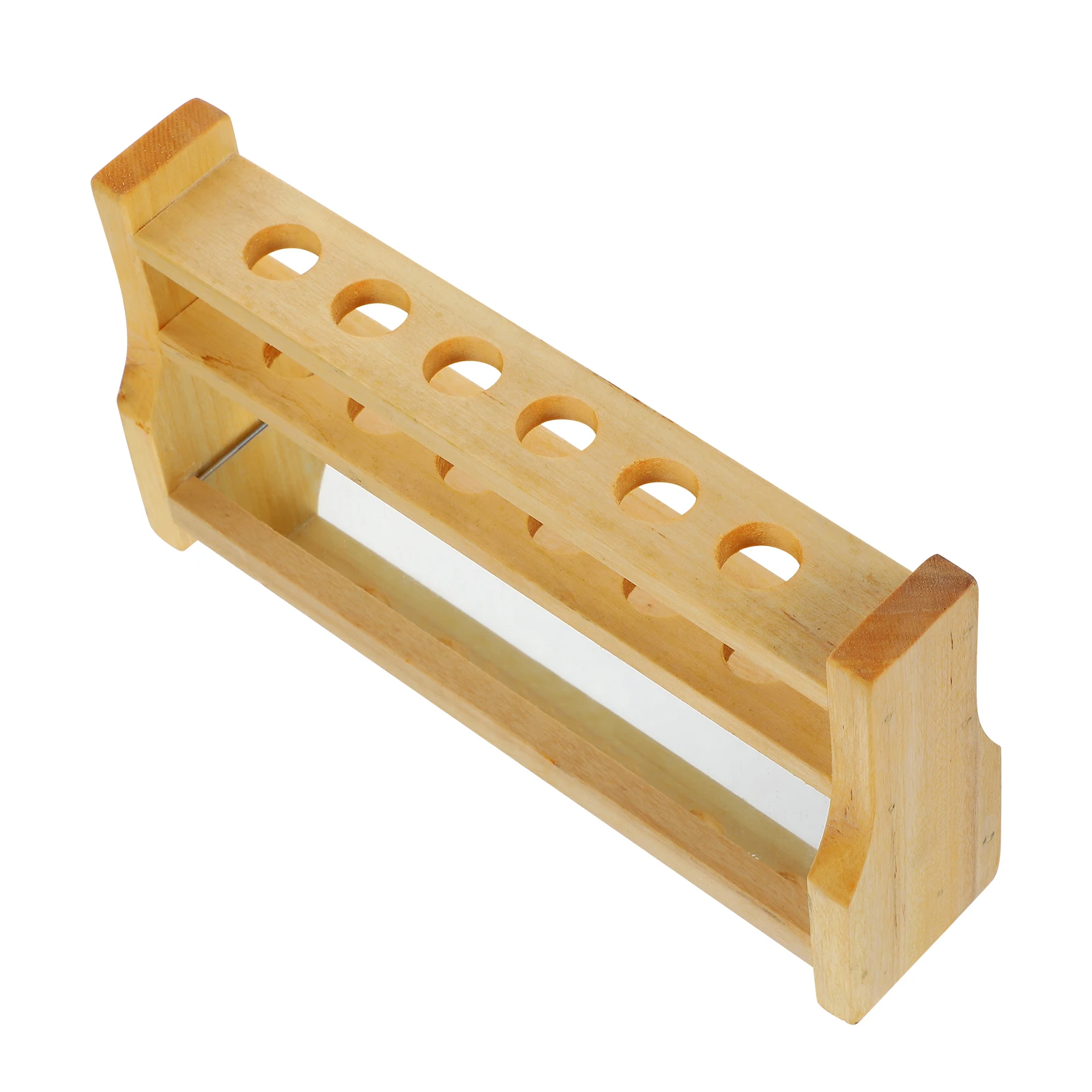 

Wooden Test Holder for Tubes Test Tube Stand School Lab Equipment Reusable Tube Rack Washable Eco Friendly Storage Stand