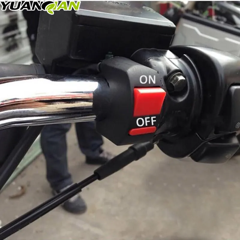 مفتاح إضاءة مخاطر الدراجات النارية ، مقود الحوادث ، زر التشغيل والإغلاق ، كاواساكي ، ياماها ، سوزوكي ، دوكاتي ، هوندا ، بي إم دبليو ، جديد ،