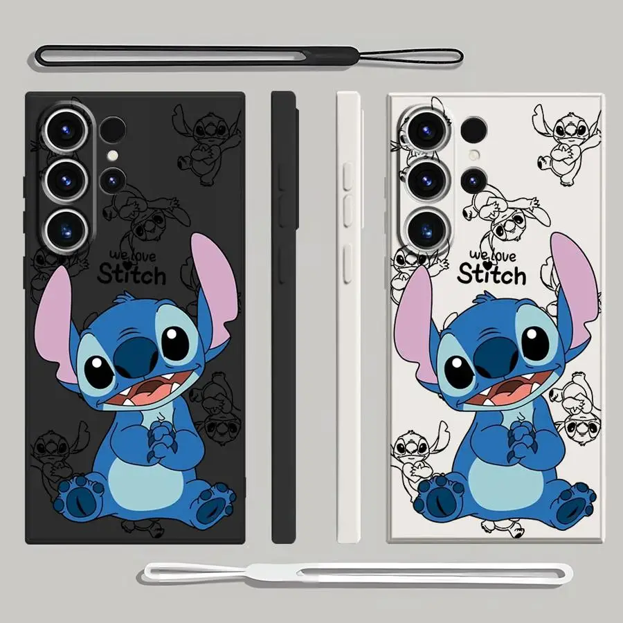 

Мягкий чехол Disney Fashion Stitch для Samsung Galaxy S25 Edge S21 Plus Note 20 10 Ultra S24 FE S23 S22 Ultra S20