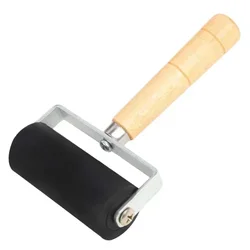 1pc 6cm Professional Rubber Roller Hand Tool Oil Painting Printmaking Roller Art Stamping Tool Paint Roller Construction Tools
