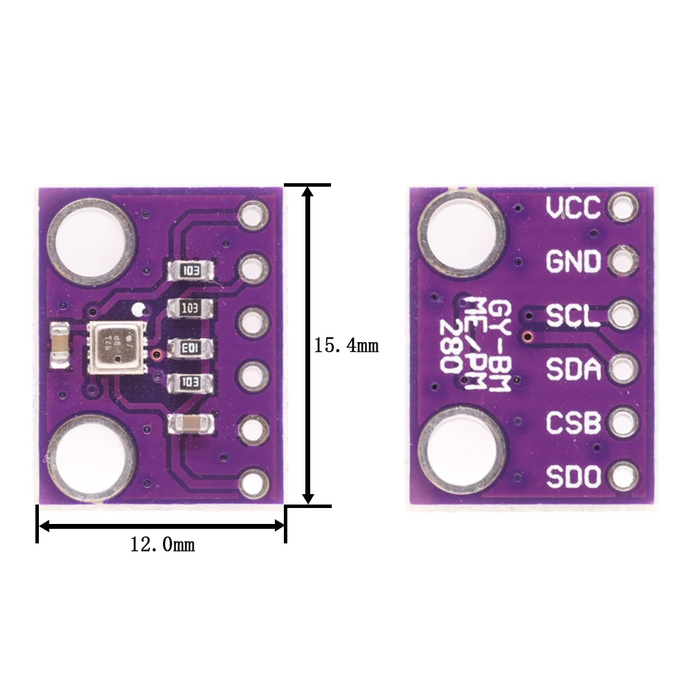 3in1 BME280 3.3V BMP280 5V Digital Barometric Pressure Altitude Sensor I2C/SPI High Precision And Humidity Temperature Module