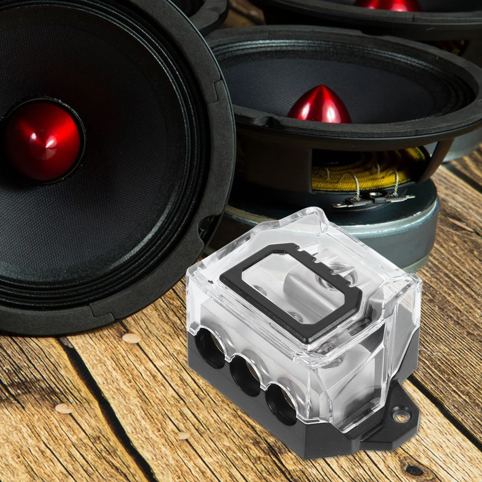 

Car Audio Splitter 3 Way Fuse Holder Auto Amplifier Distribution Block For Upgraded Sound System Car Amplifier Fuse Block