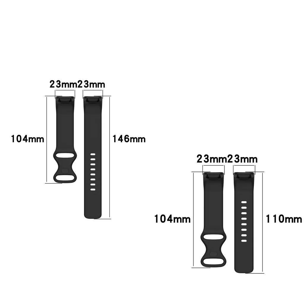 For Fitbit Charge 5 6 Soft Silicone Strap Replacement Watch Band