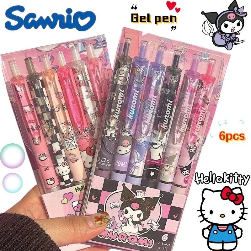 Hot deal: Hello Kitty Kuromi Personality Creative Neutral High Color Value Girl Heart Writing Test Special Push Pen Student Holiday Gift