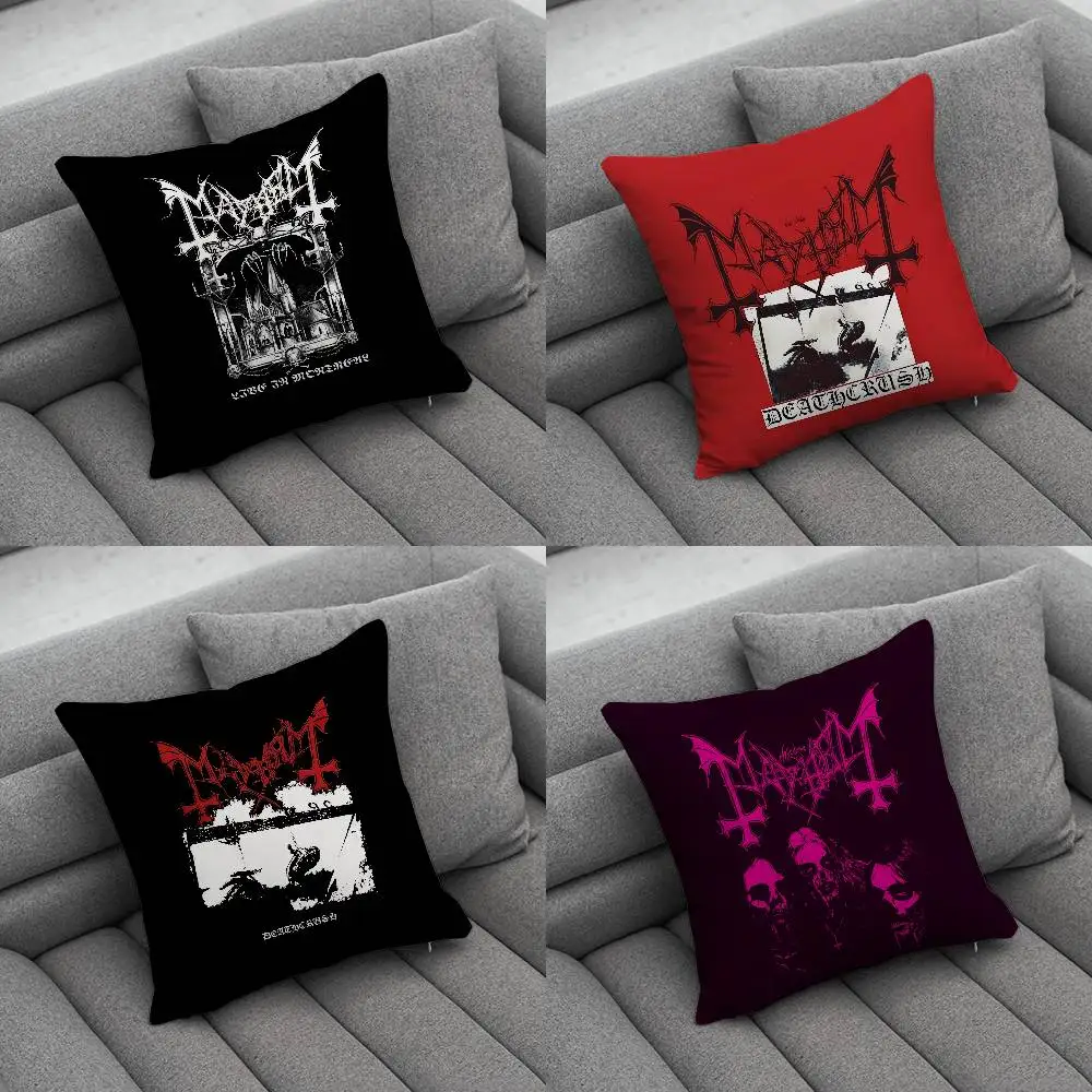 M-Mayhem Deathcrush Print Pattern Sofa Cushion Cover Pillowcase Home Party Car Bedding