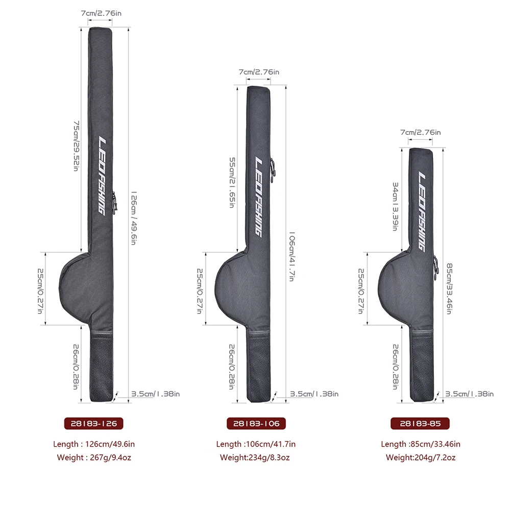 

Складная сумка для удочки, большая вместительная складная сумка для удочки, регулируемый ремень, водонепроницаемая для рыбалки на открытом воздухе