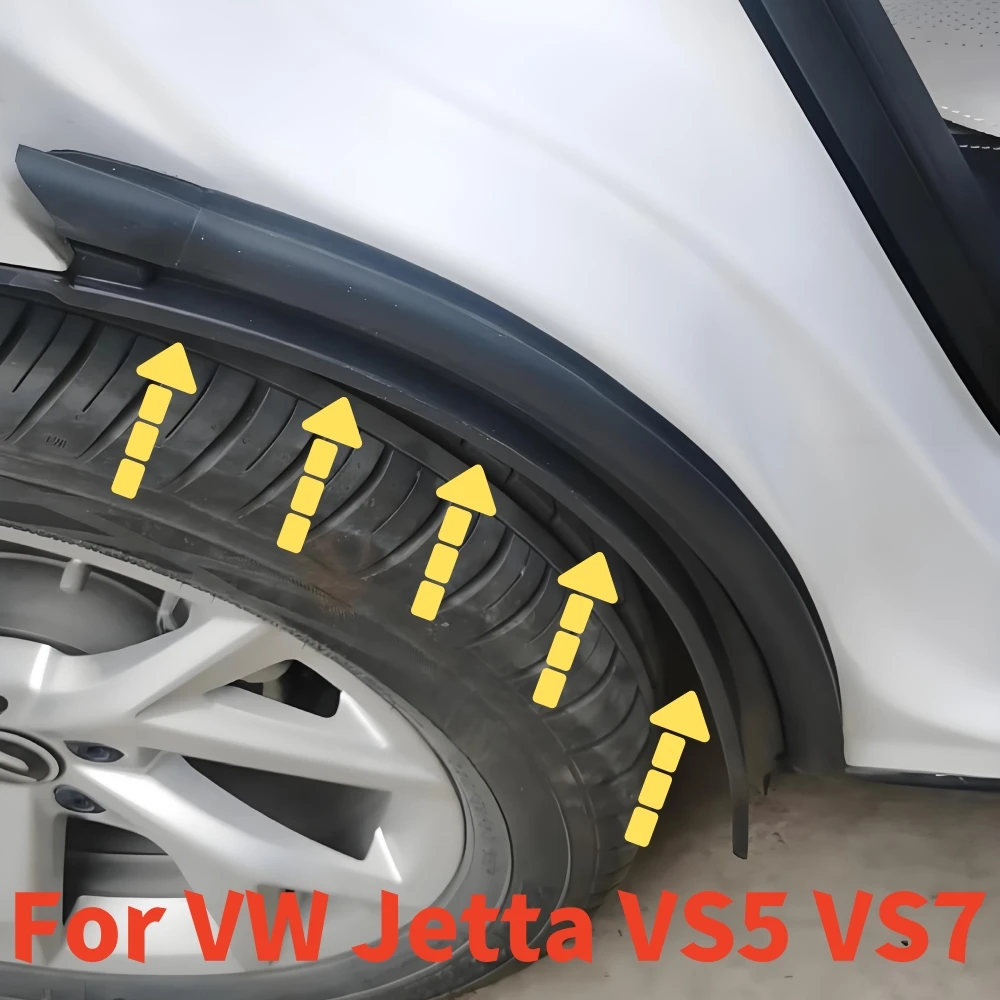

1 пара автомобильных крыльев, брызговик для Volkswagen Jetta VS5 VS7 2019-2023, задние колеса, брызговик, грязевые шины, аксессуары