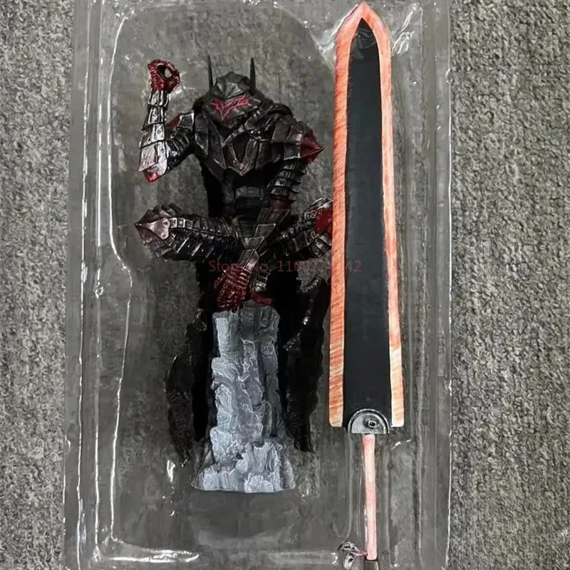 

Anime 25cm Berserk Gut Action Figure Armor Black Swordsman Figurine Desktop Model Ornaments Collection Toy kid Birthday Gifts