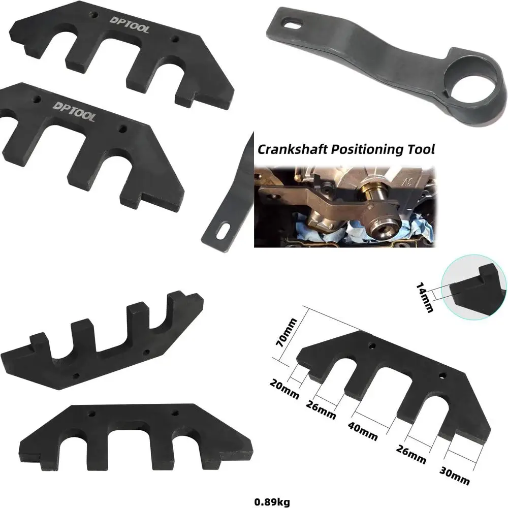 

DPTOOL Camshaft Alignment Holding Tool Crankshaft Positioning Tool Compatible with Ford F150 Mustang 5.0 Coyote V8 Engine 2015-2