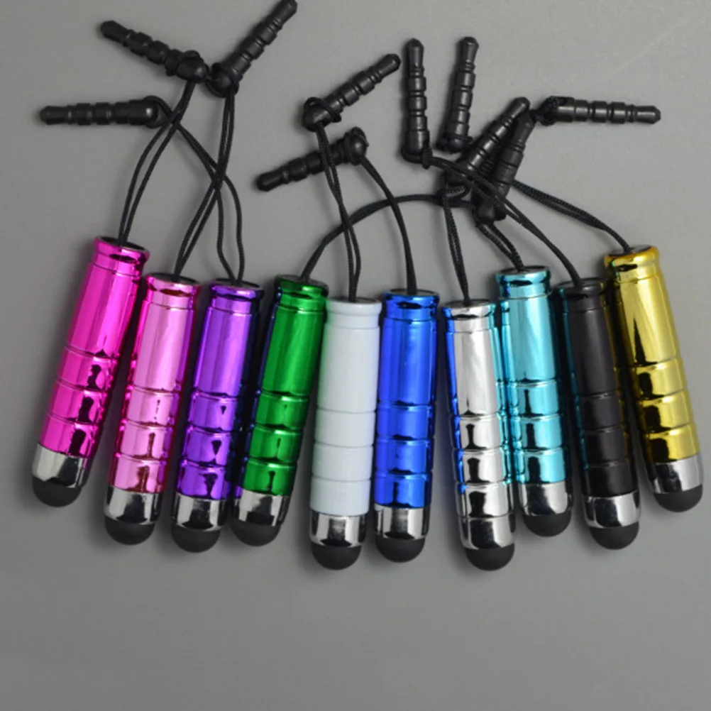 20pcs Capacitive Stylus Pen Anti-Dust Plug For All Touchscreen Devices Multiple Colors Universal Touch Pens For Tablets Cell