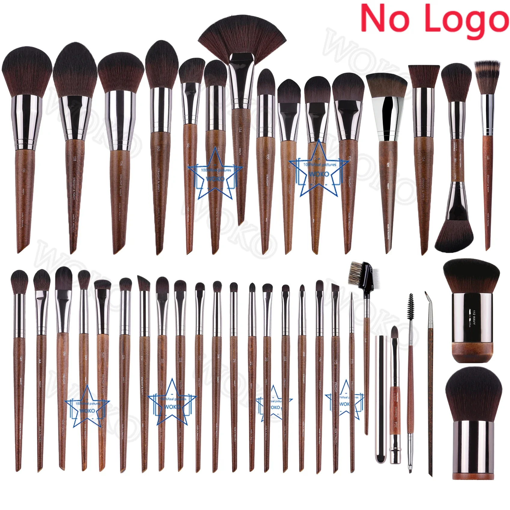 MUF Makeup Brushes Loose Powder Contour Foundation Blending Highlighter Blush Bronzer Brush Eyeshadow Eyeliner Makeup Tool