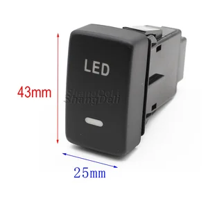 1PC LED LED LIGHT RADAR PARTIES Mirror Mirror Control Switch/Off Cable button for Honda Fit 2008 - 2013 CRV Odyssey 10 Main Sales Switch Honda Fit Air Conditioning - №10