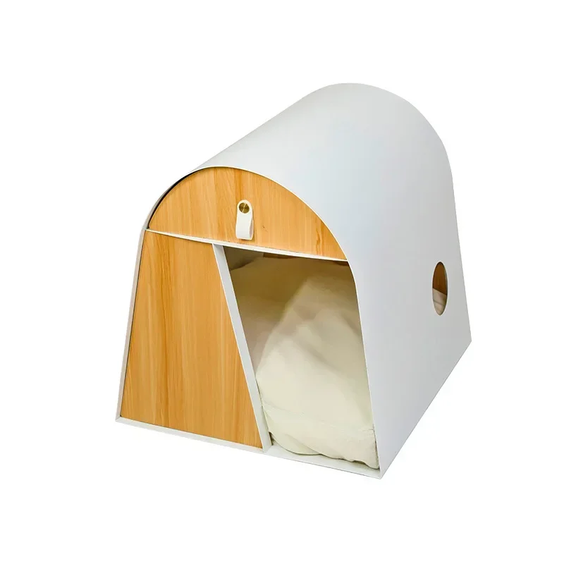 

Iron Kennel Cat Litter Solid Wood Internet Celebrity Cat Villa Pet Wooden House Dog House Cat