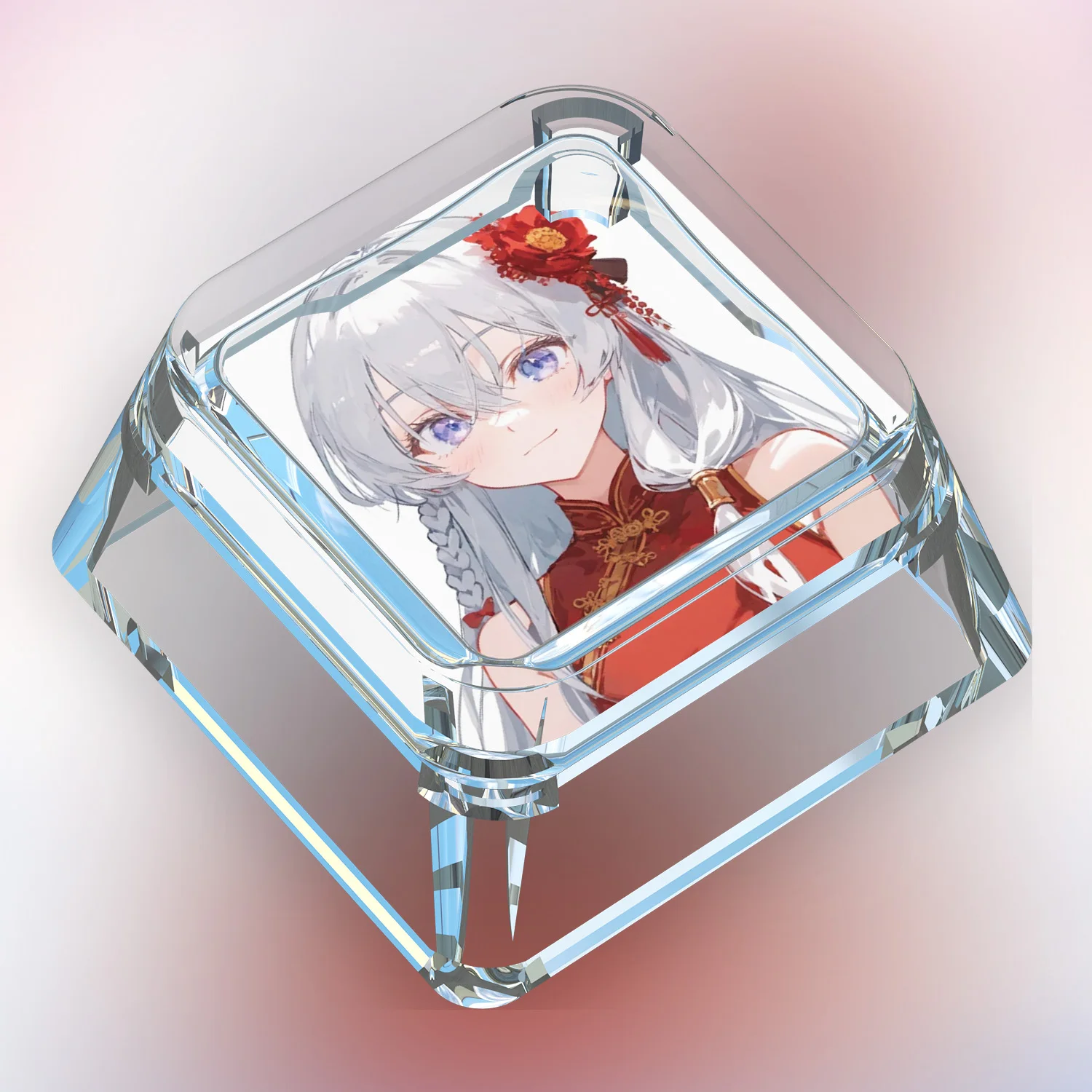 جديد الكرتون Elaina لطيف لوحة المفاتيح الميكانيكية Keycap Elaina عبر محور لوحة المفاتيح الميكانيكية شفافة نقل الضوء Keycap