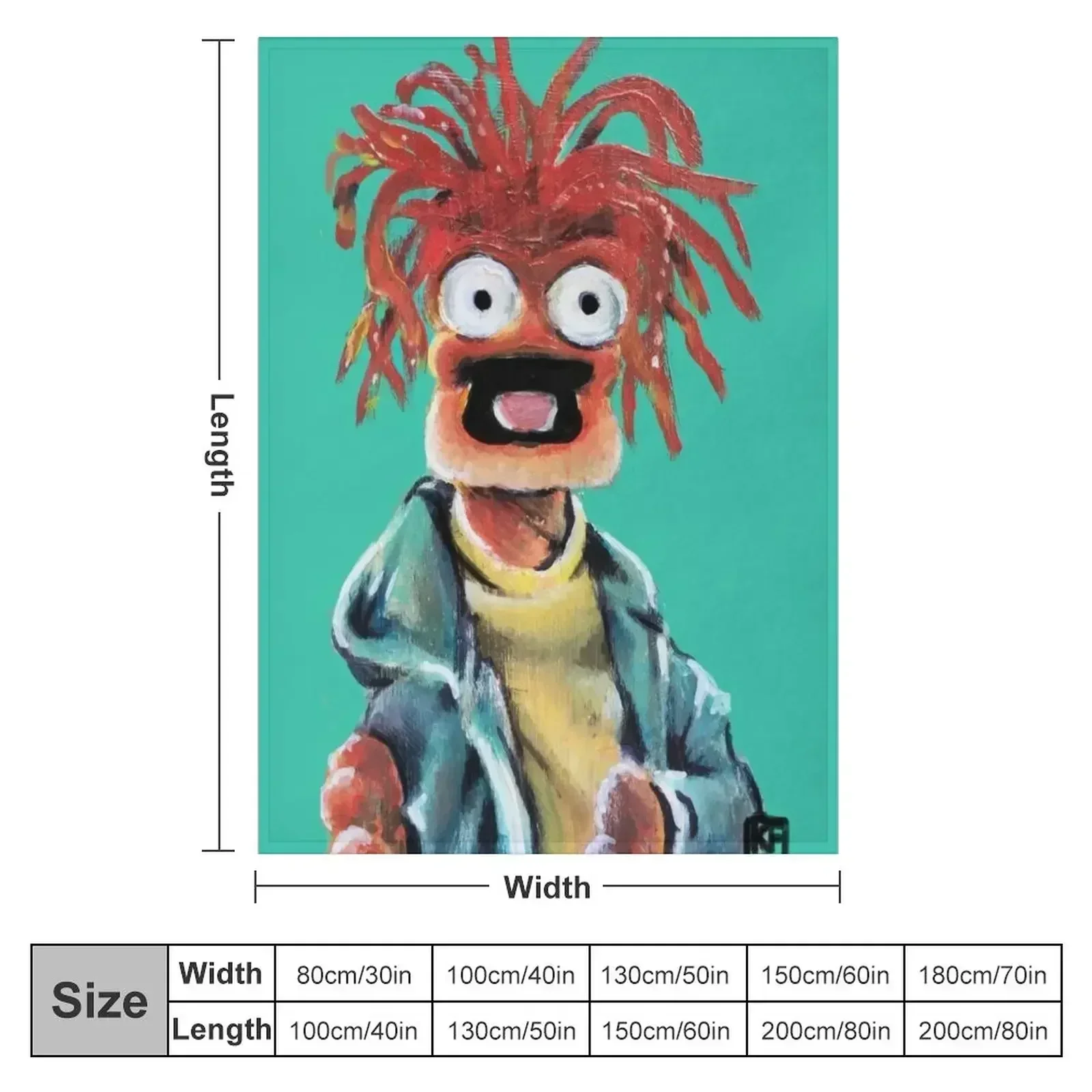 Pepe The King Prawn Fan Art Throw Blanket Loose Polar Picnic Blankets