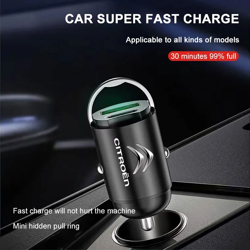 Micro Car Quick Charger Vehicle Cigarette Lighter Convert Plug Car Accessories For Citroen C1 C2 C3 C4 C5 C6 C8 C4L DS3 Picasso