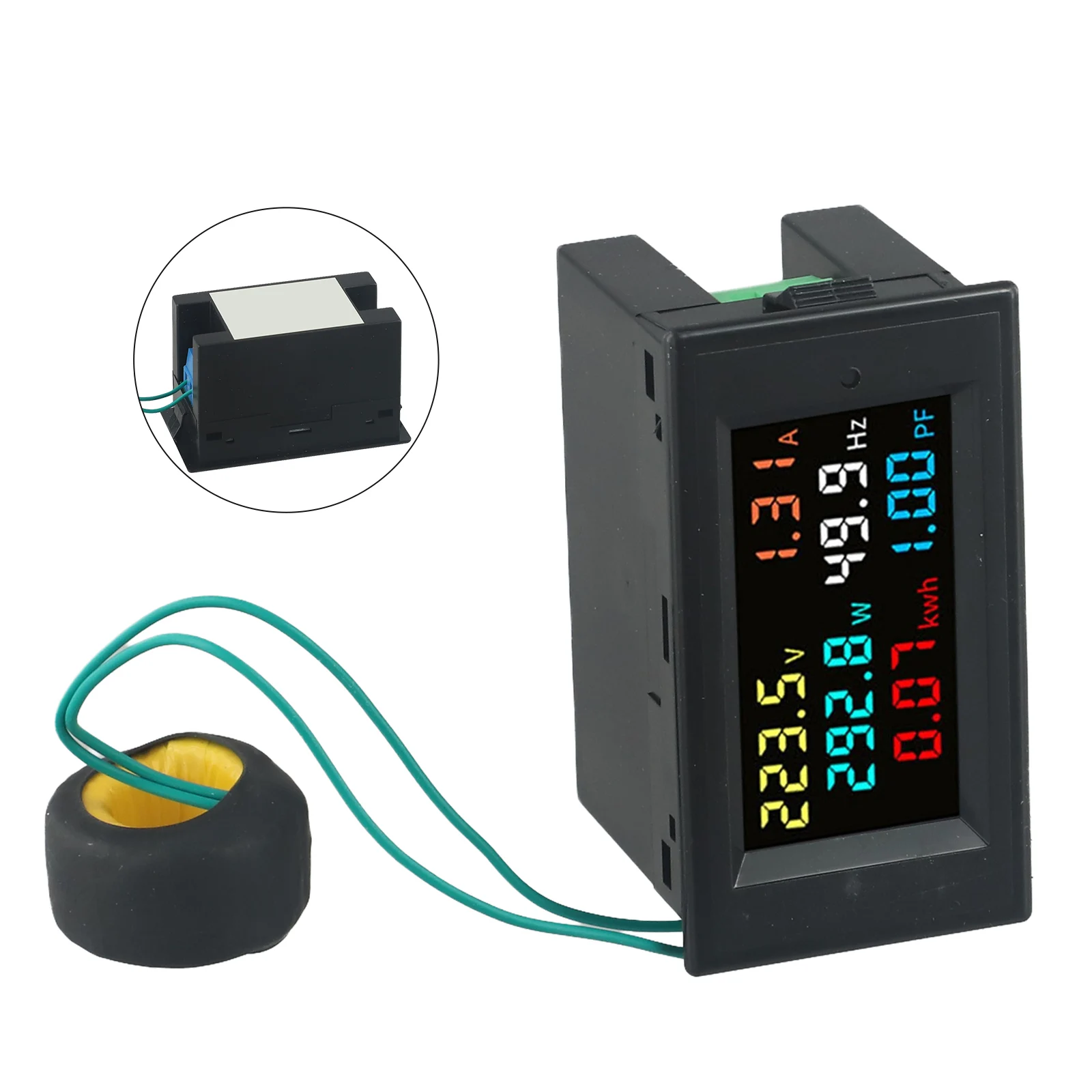 100A Watt Meter Digital Volt Amp Meter High-definition Screen LCD Display Home Electricity Monitoring Battery Electric Energy