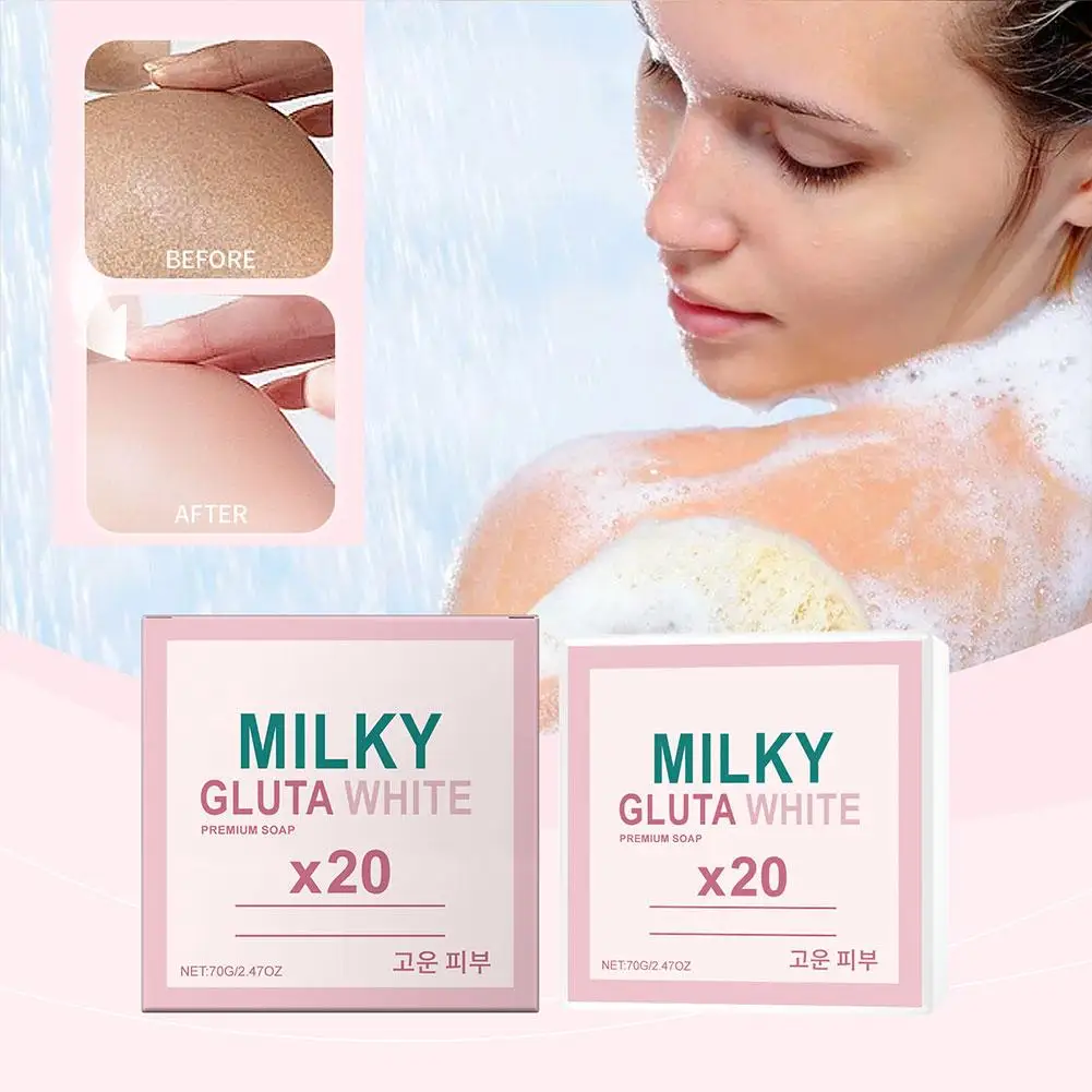 

MIKY Natural Lotion Milk Whitening Cleaning Soap Deep Cleaning Pores Exfoliator Oil Control Soap Moisturizing Brighten Skin Care