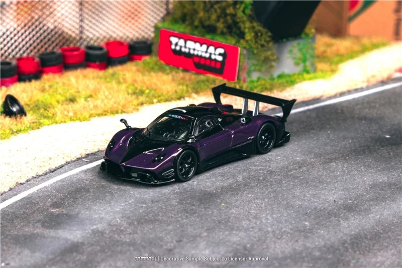 Tarmac Works 1:64 Pagani Zonda R Viola PSO Diecast Model Car