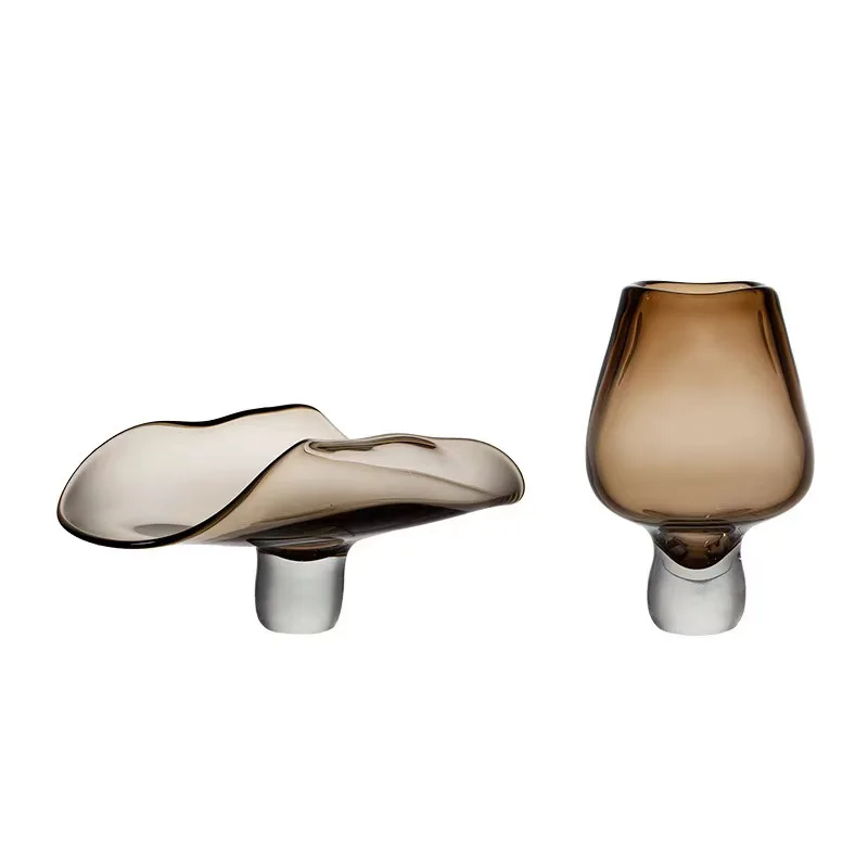 

Light luxury glazed vase amber porch ornament modern simple living room dining table model room flower