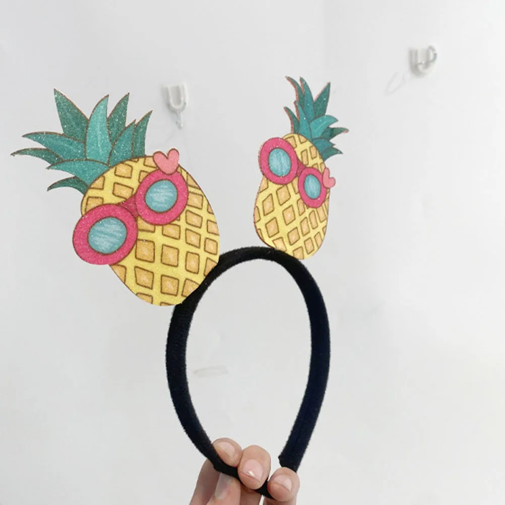 

5 шт., повязки на голову для летней вечеринки, Луау, гавайские аксессуары для волос, фламинго, ананас, украшение с тропическими растениями