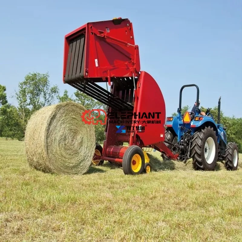 Tractor Mounted Round Square Hay Baler Best Quality Farm Agricultural Machinery for Grass Straw Forage Baling Work