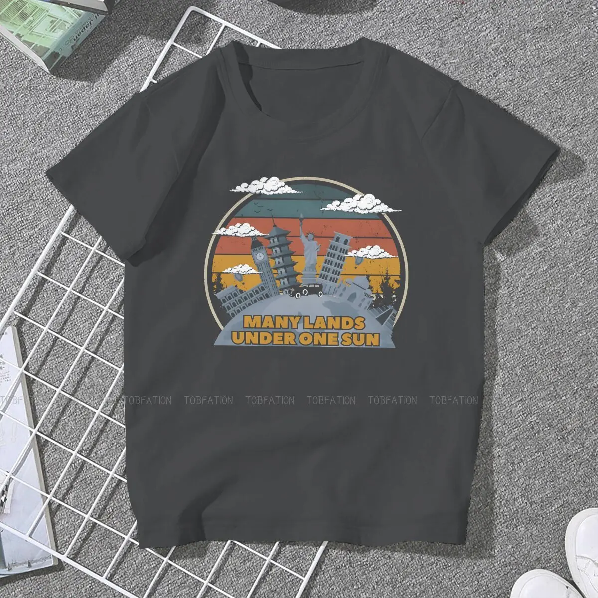 Many Lands Under One Sun TShirt for Woman Girl House 5XL Casual Sweatshirts T Shirt Novelty Loose
