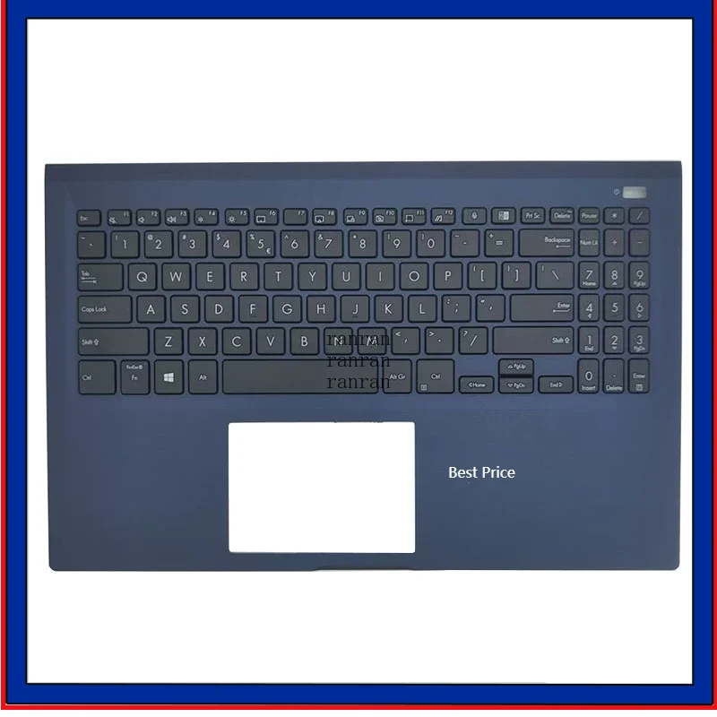 

New Palmrest Upper Case Keyboard w/ US UK Layout Keyboard For Asus Expertbook B1500C B1500 B1500CEA Dark Blue Color