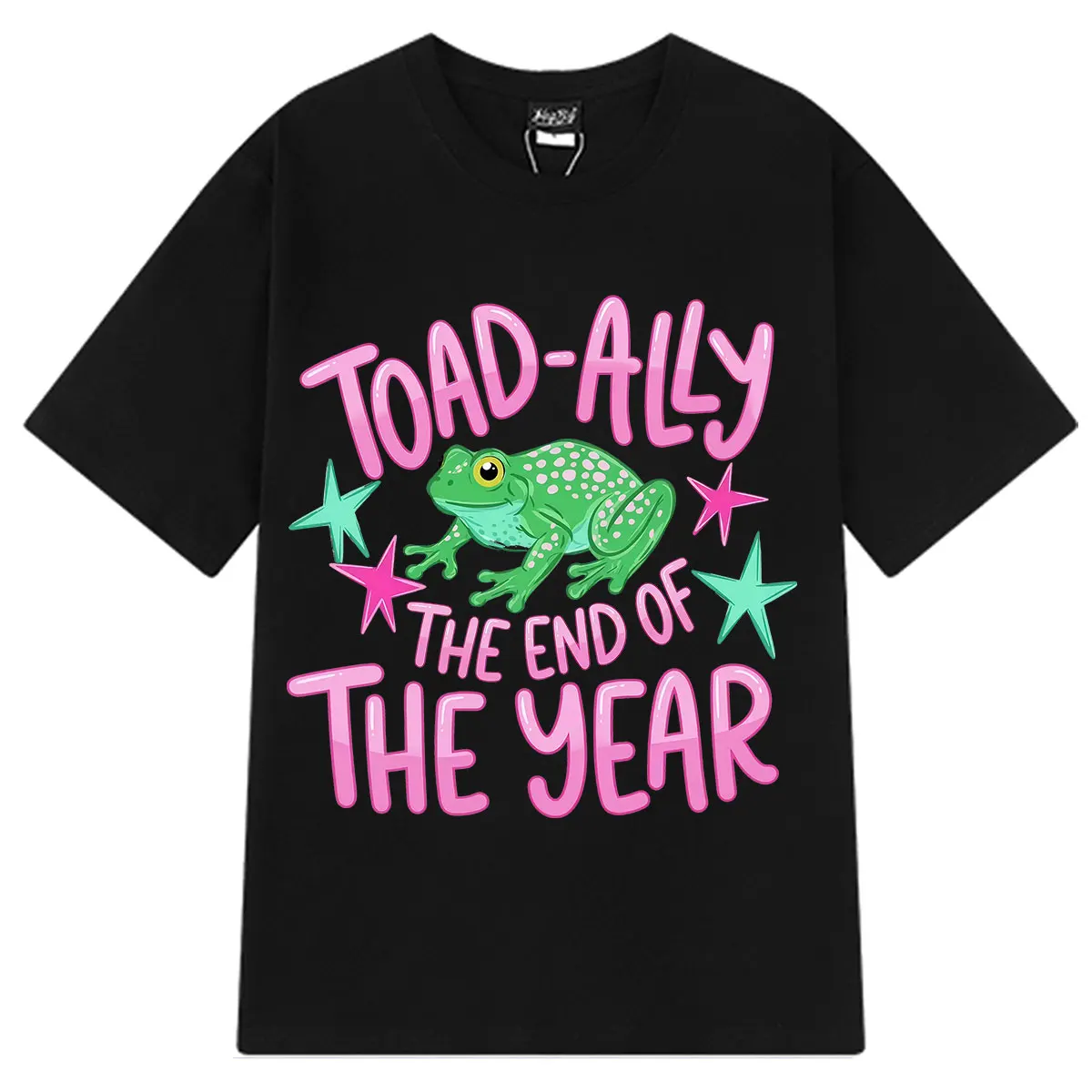 T-shirt humoristique Toad Ally The End of The Year Funny Frog Meme pour hommes et femmes, tendance esthétique, t-shirt d'été en coton décontracté surdimensionné