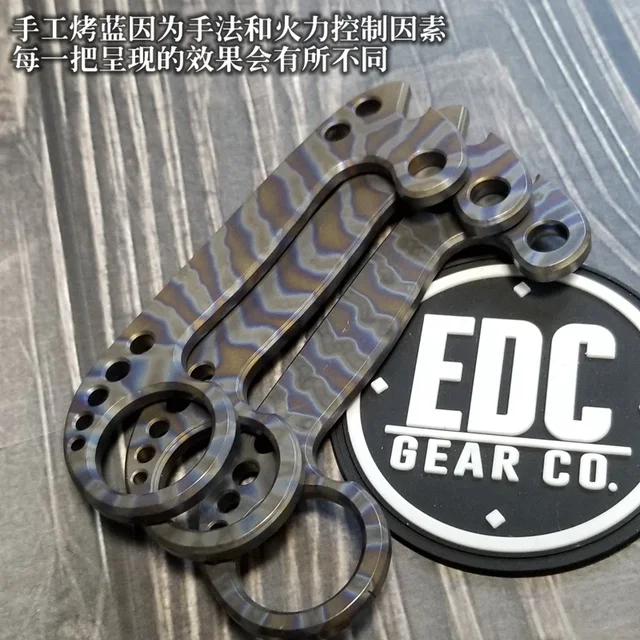 EDC stop tytanu DIY ozdobny klucz akcesoriów wisiorek obrączka Outdoor narzędzia EDC