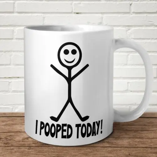 I Pooped Today Mug Gift Funny Present Birthday Christmas Punny Alt Smelly Proud