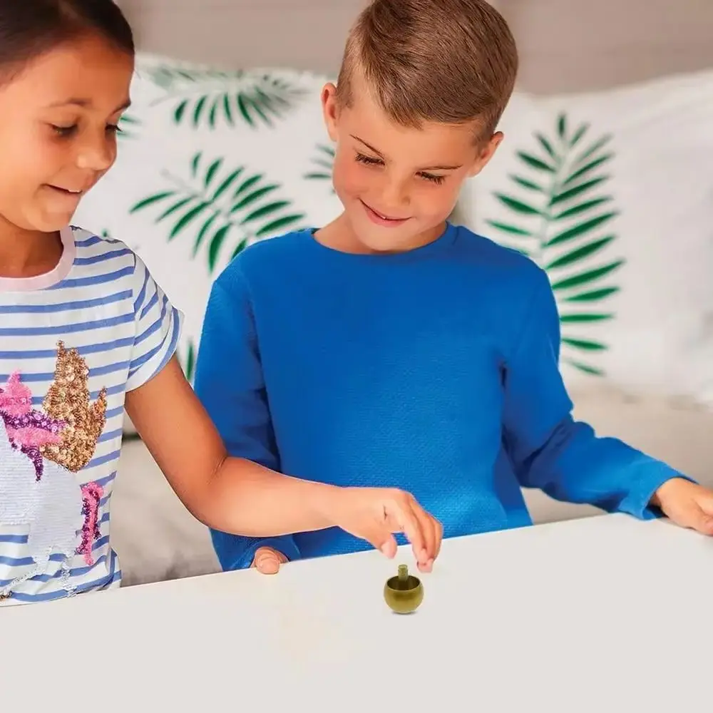 Mushroom Head Metal Gyro Fidget Ring Antistress for Children Simple Dimple Fidgets Hand Spinner Anti Stress Popite Anti-stress