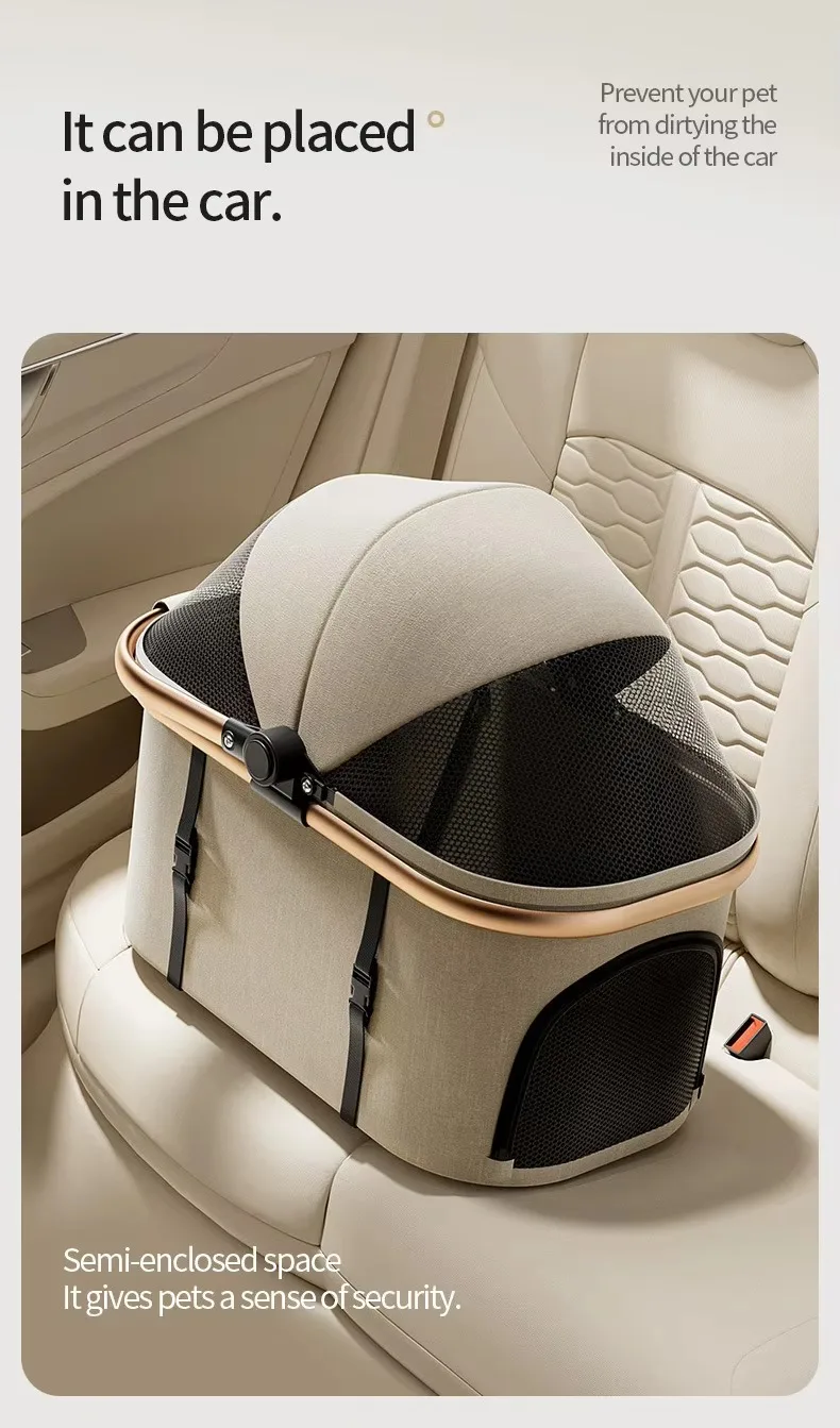 2026 New Separable Pet Stroller, Portable One Click Recycling Cat Stroller, Universal Lightweight Baby Stroller for Travel