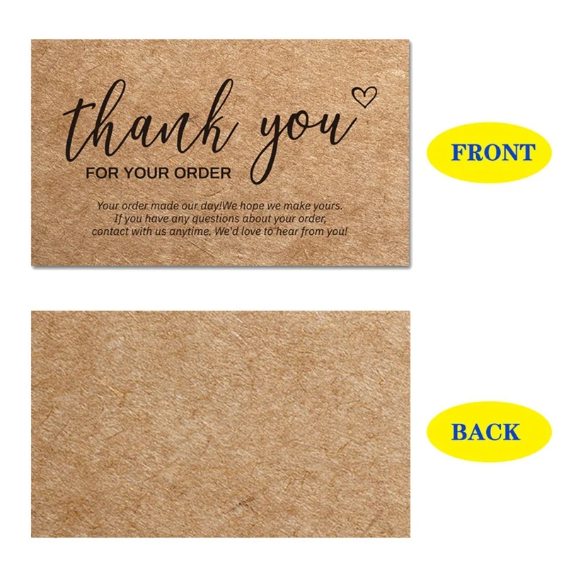 240 piezas hermosa tarjeta de agradecimiento simple para reconocimiento comercial en línea cliente lindo mini tarjeta tarjetas de regalo