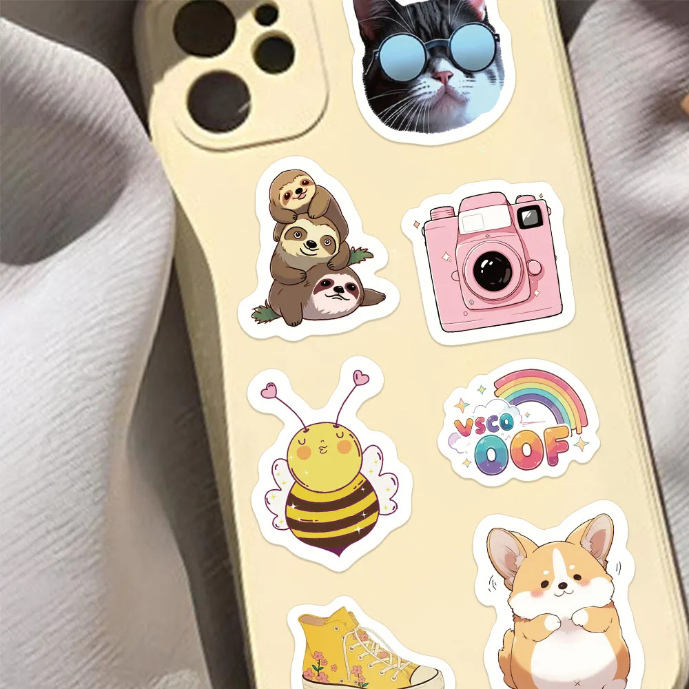 500PCS Fun Waterproof Graffiti Stickers, Small Fresh Decorative Stickers, Laptop, Refrigerator, Stationery Stickers