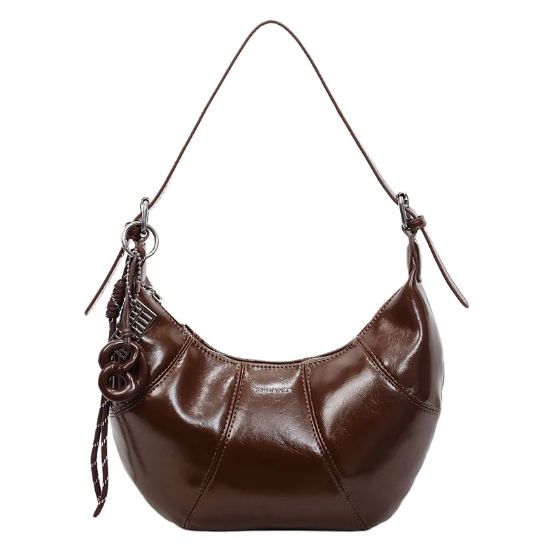 빈티지 덤플링 백 여성용 2025 가을 겨울 신상 패션 캐주얼 숄더백 소형 크로스바디 가방 여성용 일상 출퇴근용