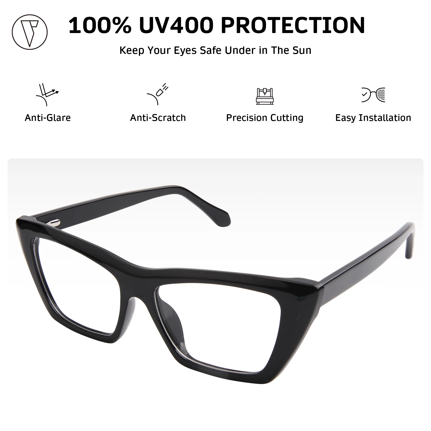 ONDEX Custom Prescription Sunglasses/Eyeglasses,Stylish UV400 Polarized Lenses,Photochromic Lens,Personalized Power-1.00 to-8.50