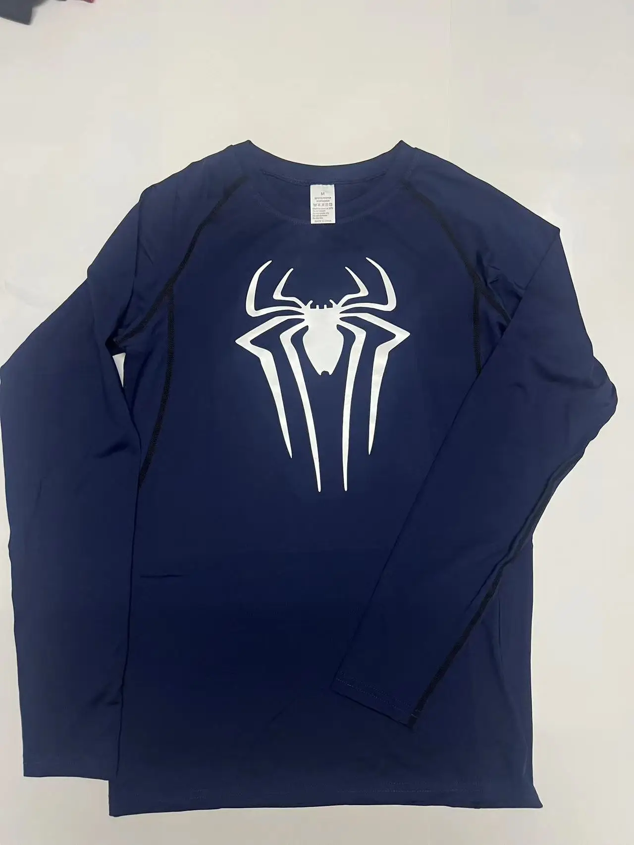 Sports T-Shirt Compression Shirt Long Men's Running Top Gym Sweat Quick Dry Workout Second Skin Sun Protection Thin 2099 Men's