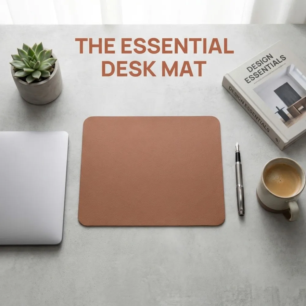 

High Quality Leather Mouse Pad Non-slip Anti Scratch Gaming Desk Mat Solid Color Wear Resistant Mousepad Students