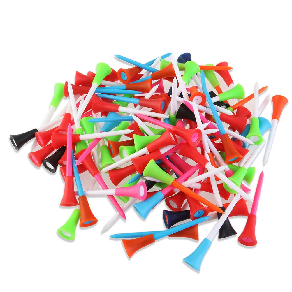 

40pcs Golf Tees Plastic Unbreakable Lightweight Durable Eco-Friendly Ergonomic Design Multi-Use Pitch Fork Tool For Golfers