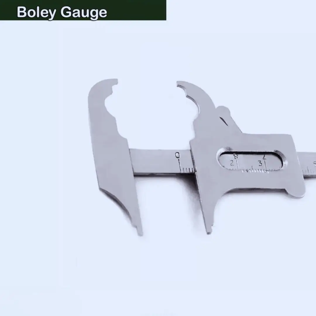 Dental Boley Gauge Caliper Vernier Measuring Orthodontic Lab Instruments Dental Surgical Measurement Tool CE