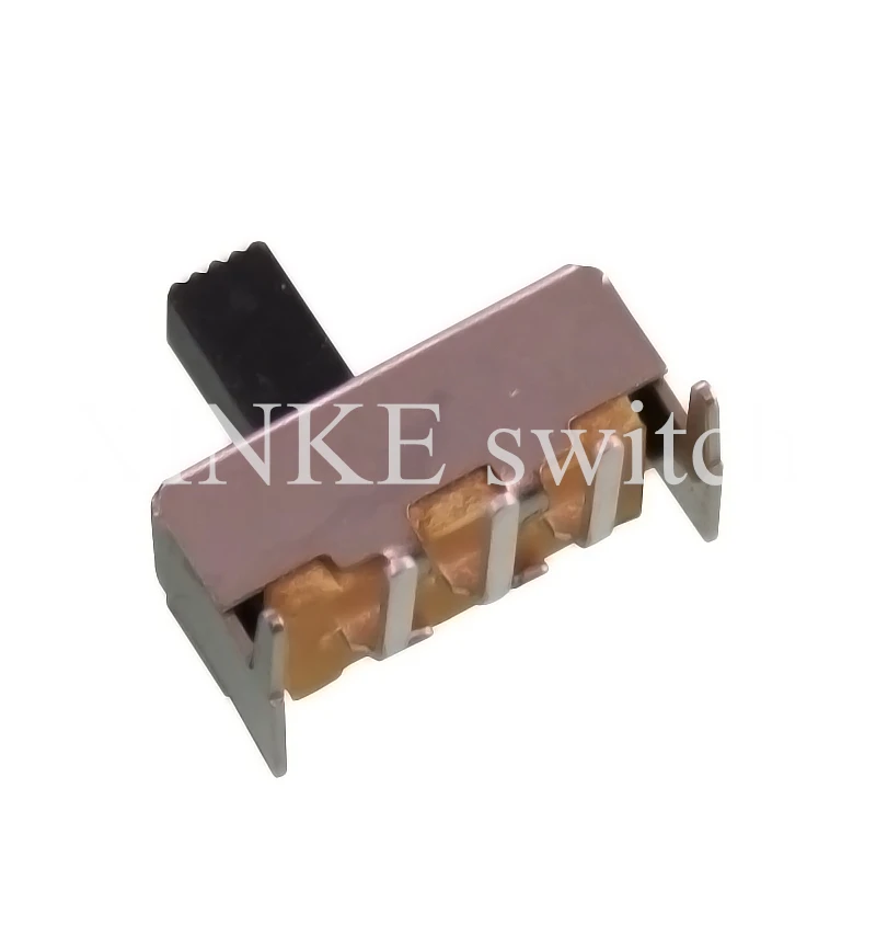 20pcs SS12F23 Toggle switch horizontal SS-12F23 4MM five-foot toggle switch 1P2T SPDT Miniature Slide Switch