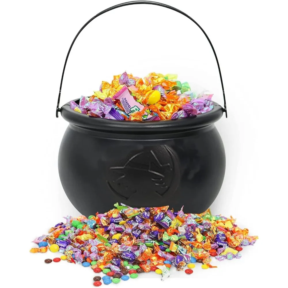 Large Wizard Witch Cauldron Decoration Prop Halloween Irish Parties Table Centerpieces Candy Holder Table Halloween Decorations